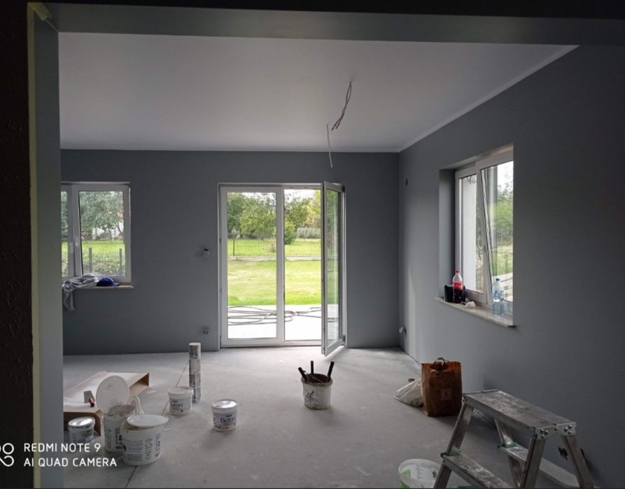 Gładź od35zł z materiałem natryskowo malowanie od 14za metr