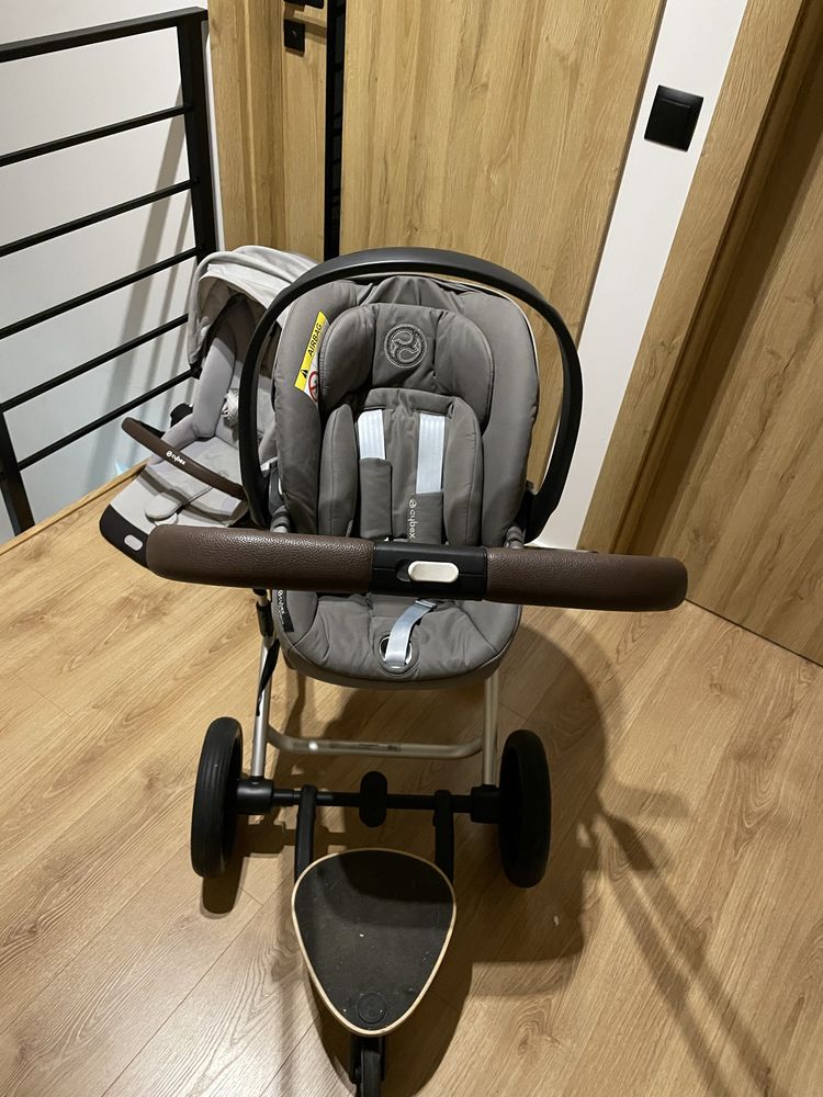 Cybex Balios S Lux 2.0 gondola + spacerówka+ Cloud Z2 + baza +dostawka