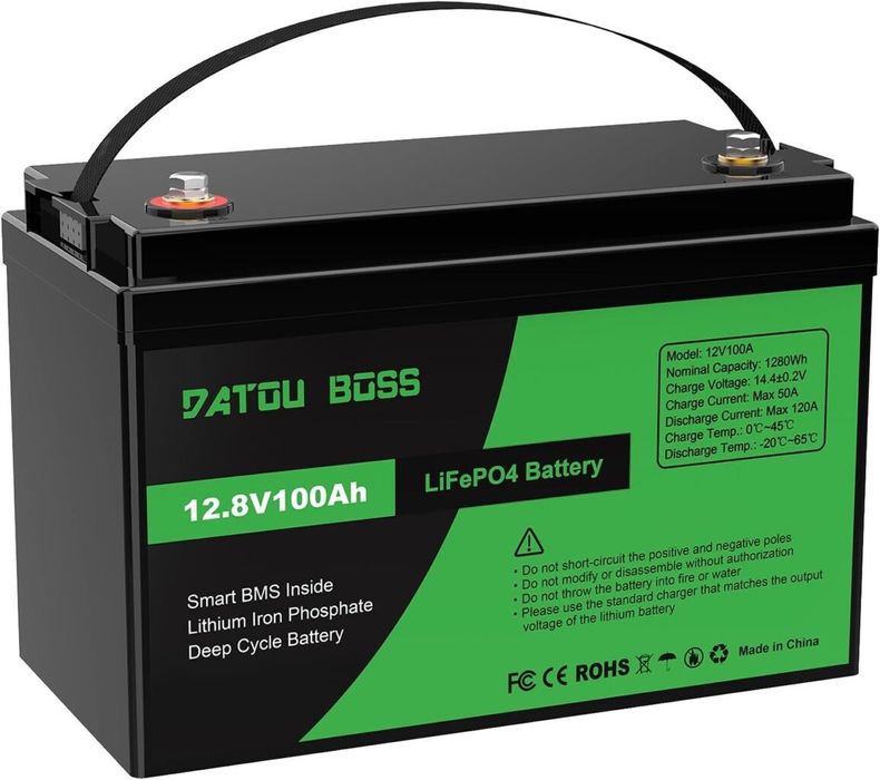 12V Аккумулятор LiFePO4 Datouboss, 100Ah