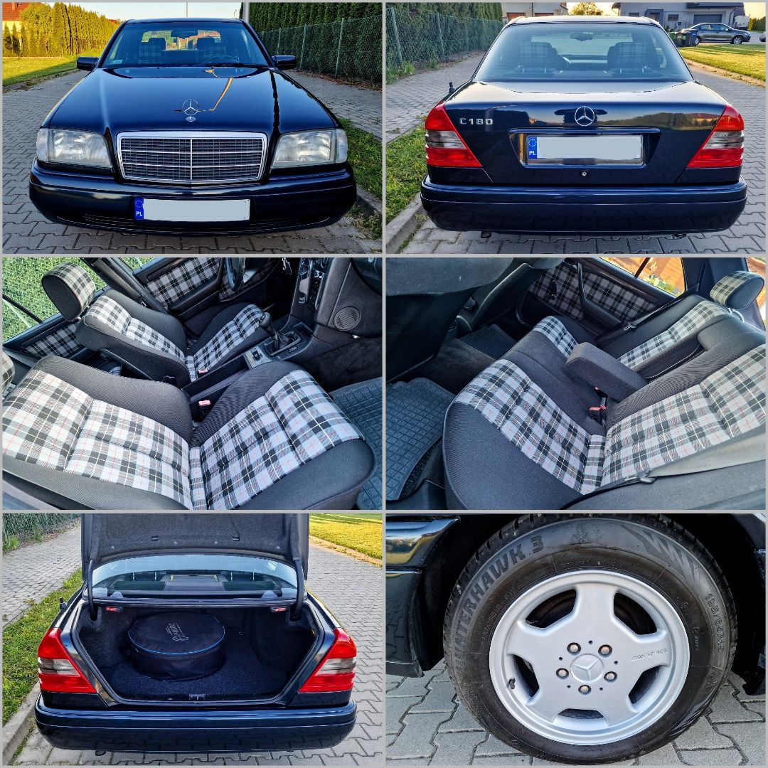 Mercedes Benz C Klasa W202 "SPORT" 1.8 LPG 122KM, Piękny, Bez Rdzy