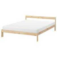 drewniane łóżko IKEA
