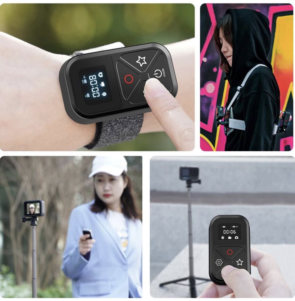 Nowy bezprzewodowy pilot do zdalnego sterowania GoPro 11,10,9,8