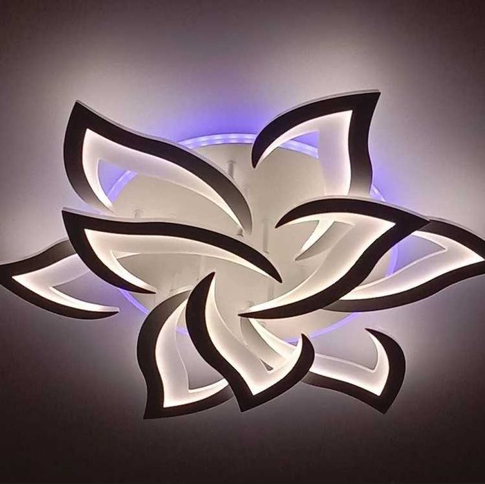 Світлодіодна Люстра лед 150W з пультом підсвічуванням Светодиодная led