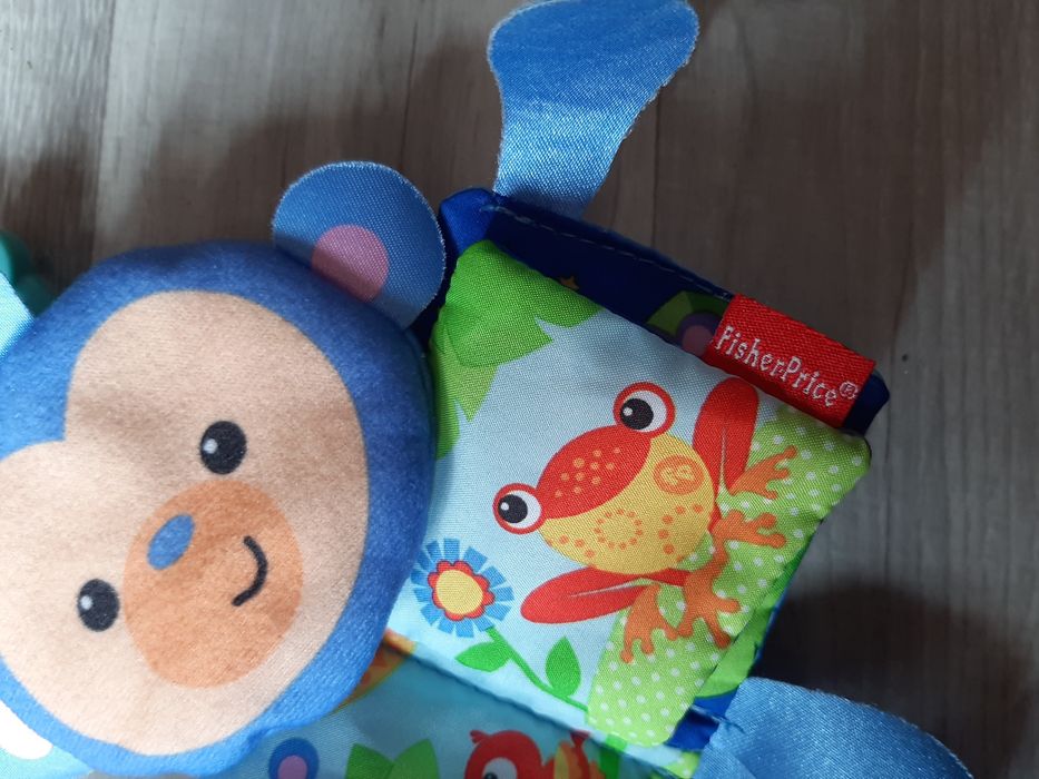 Zawieszka do wózka fotelika Pierwsza książeczka Małpka fisher price