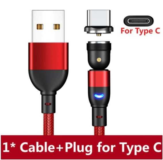 Вращающийся магнитный кабель, Micro USB Type C
