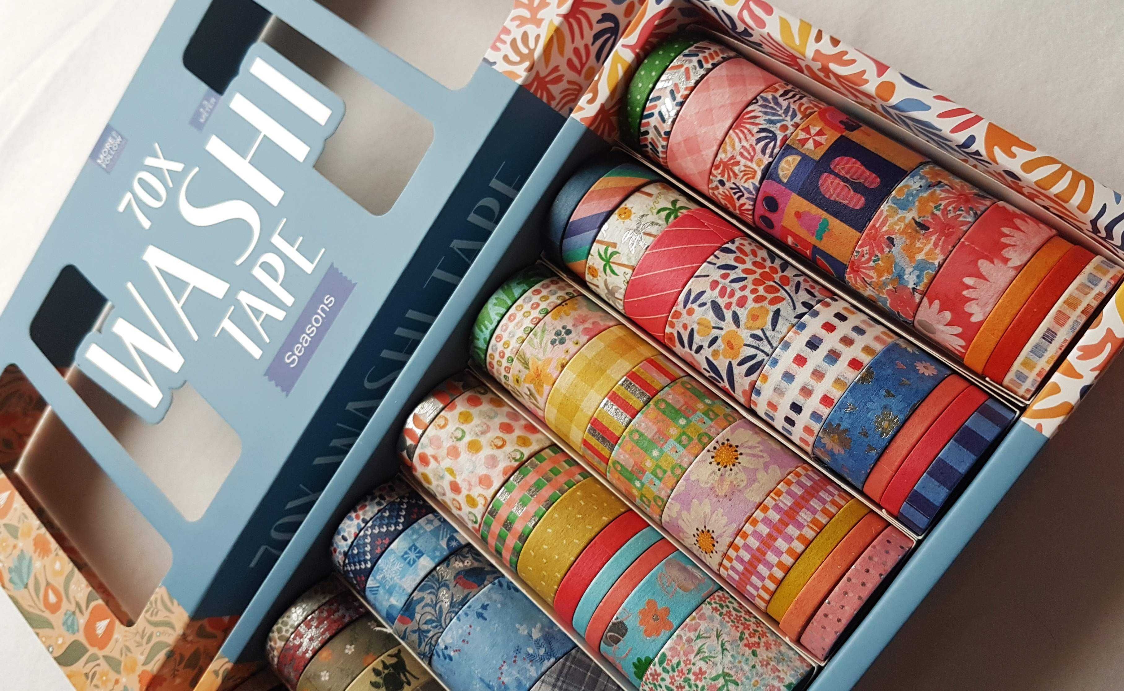 Taśma papierowa Washi Tape 70 szt  - Seasons