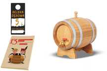 Dębowa beczka 5L na whisky bimber wino nalewki prezent z Atestem PZH