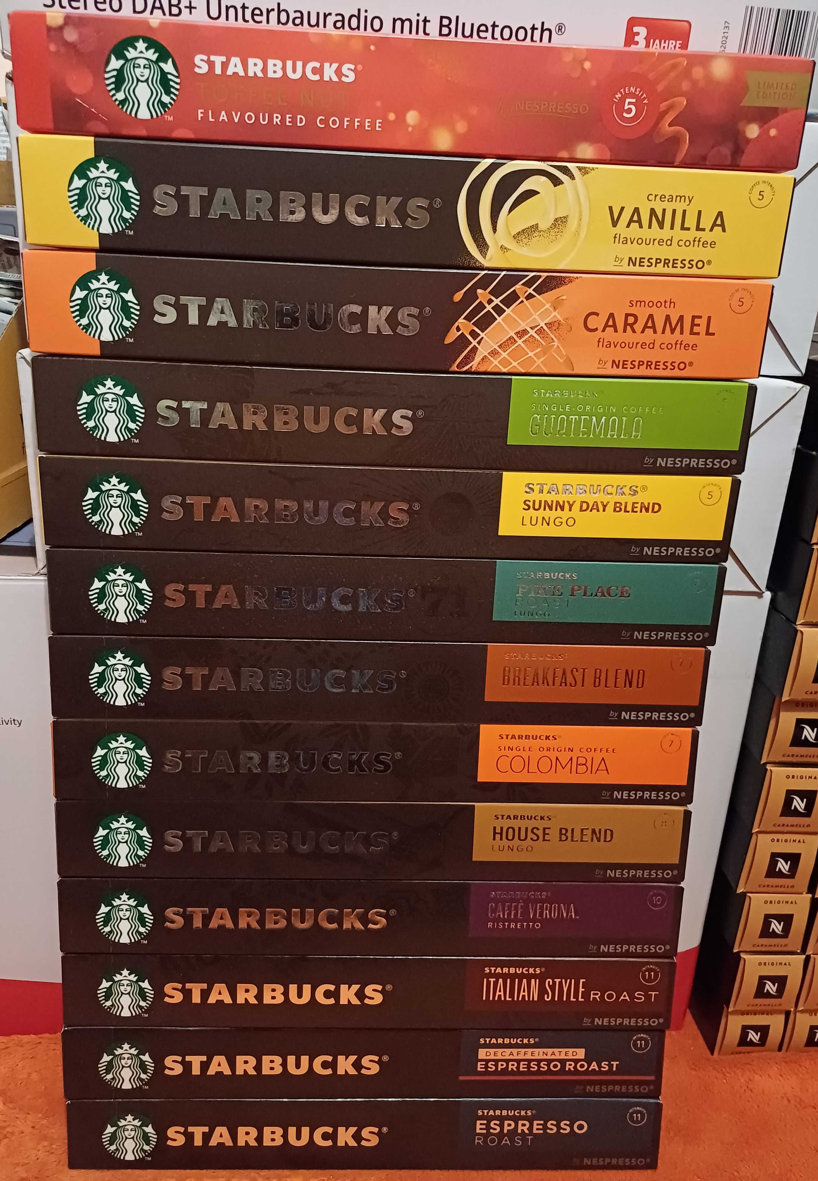 Кава в капсулах STARBUCKS для  NESPRESSO машин.