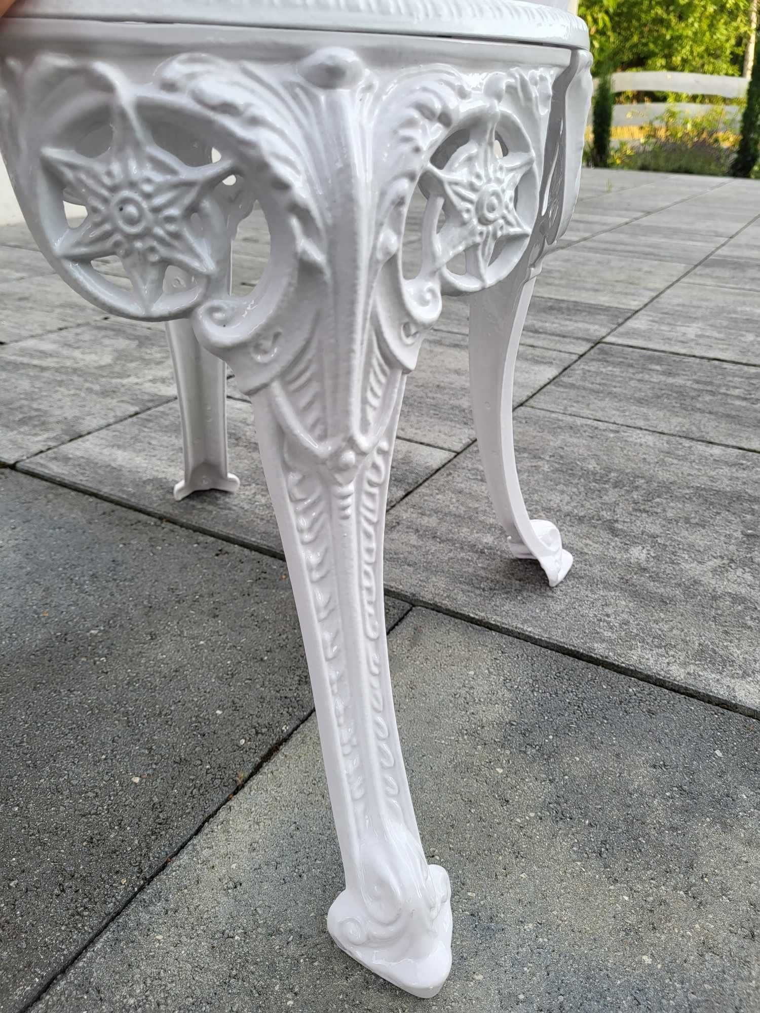 Barokowy komplet mebli ogrodowych aluminium profesjonalnie odnowione