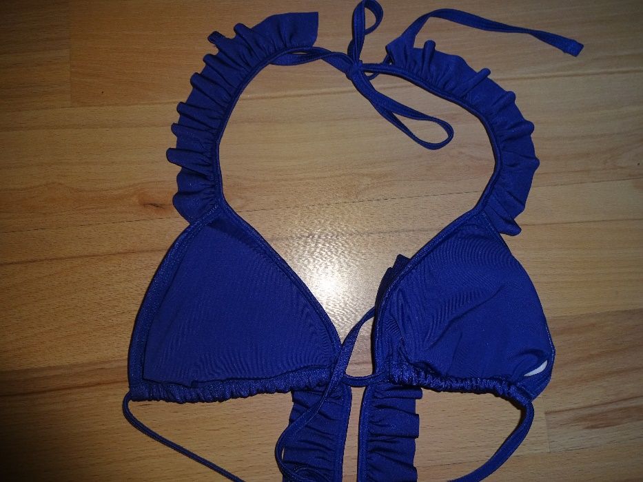 ANN SUMMERS niebieski chabrowy NOWY strój kąpielowy monokini EU 38