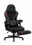 Fotel gamingowy z PODNÓŻKIEM pochylane oparcie Huzaro Force 4.6 Carbon