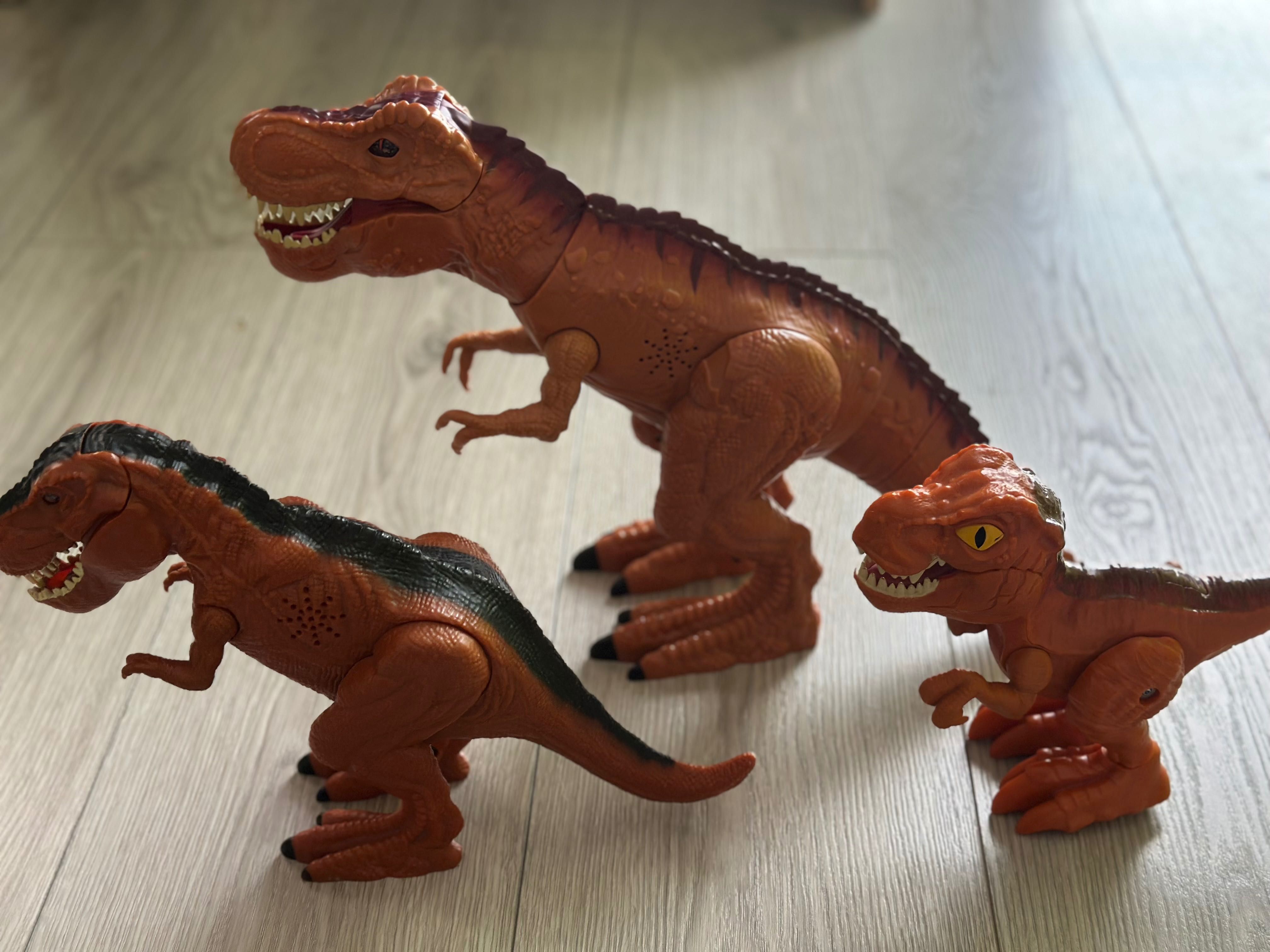 Dinozaur T-rex 3 szt. Interaktywne