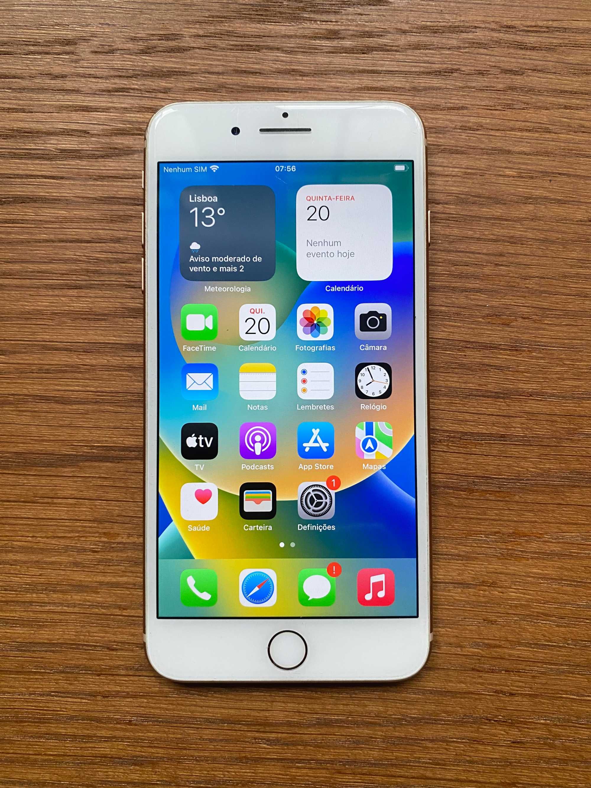 iPhone 8 Plus 64GB -Rose Gold- Com garantia, bateria nova e acessórios