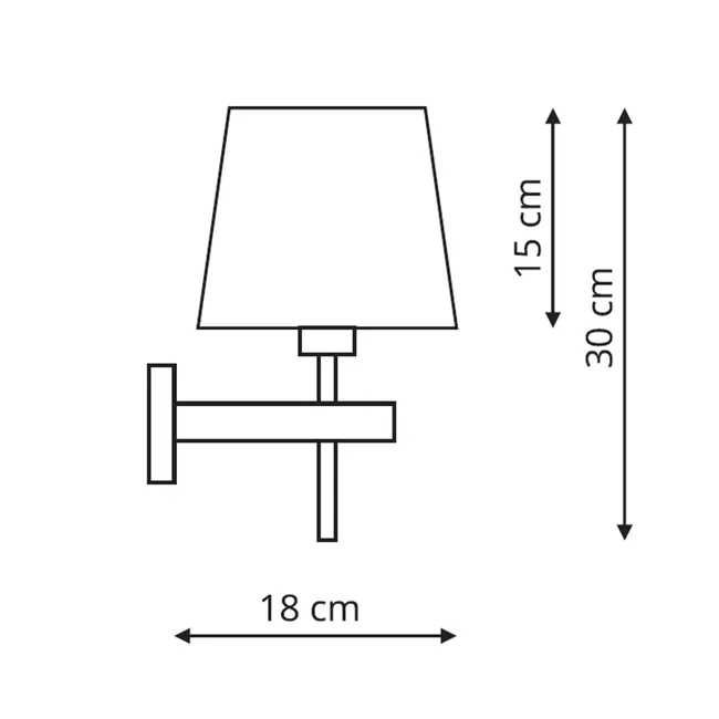 Kinkiet Tivoli chrom / biały E27 Light Prestige