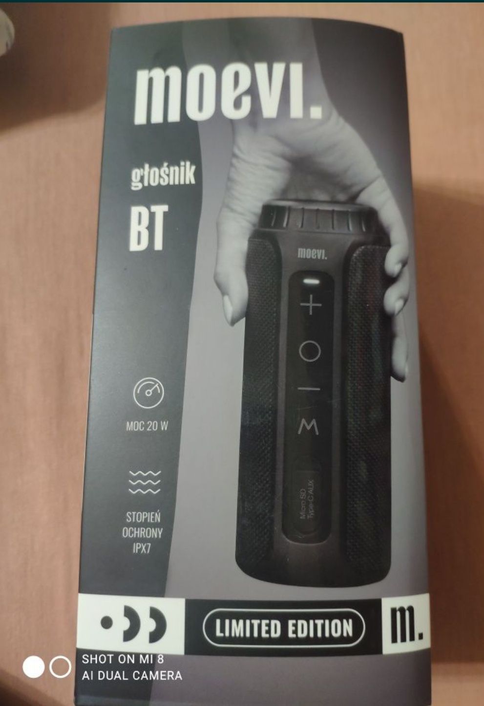 Nowy Moevi BT moc 20W wodoodporny głośnik