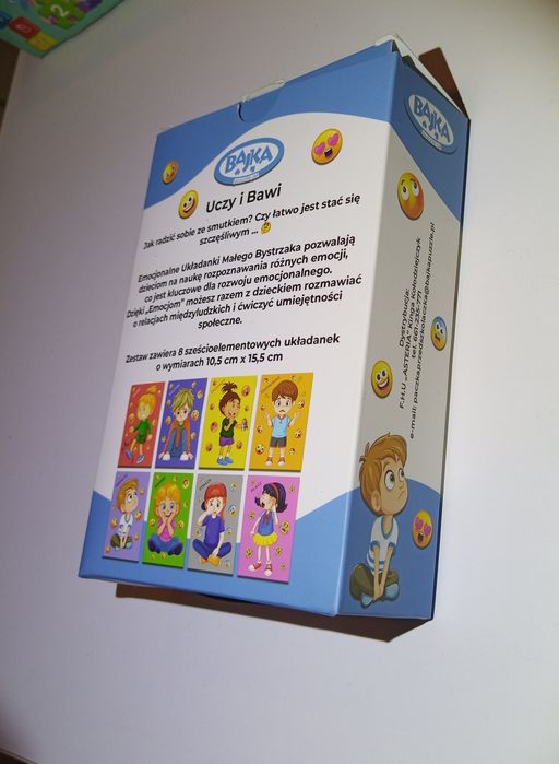 puzzle edukacyjne dla dzieci o nazwie "Poznaję emocje"