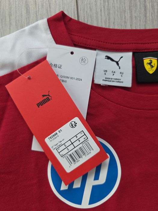 Scuderia Ferrari 2025, damska koszulka F1, Formuła 1, Leclerc, S