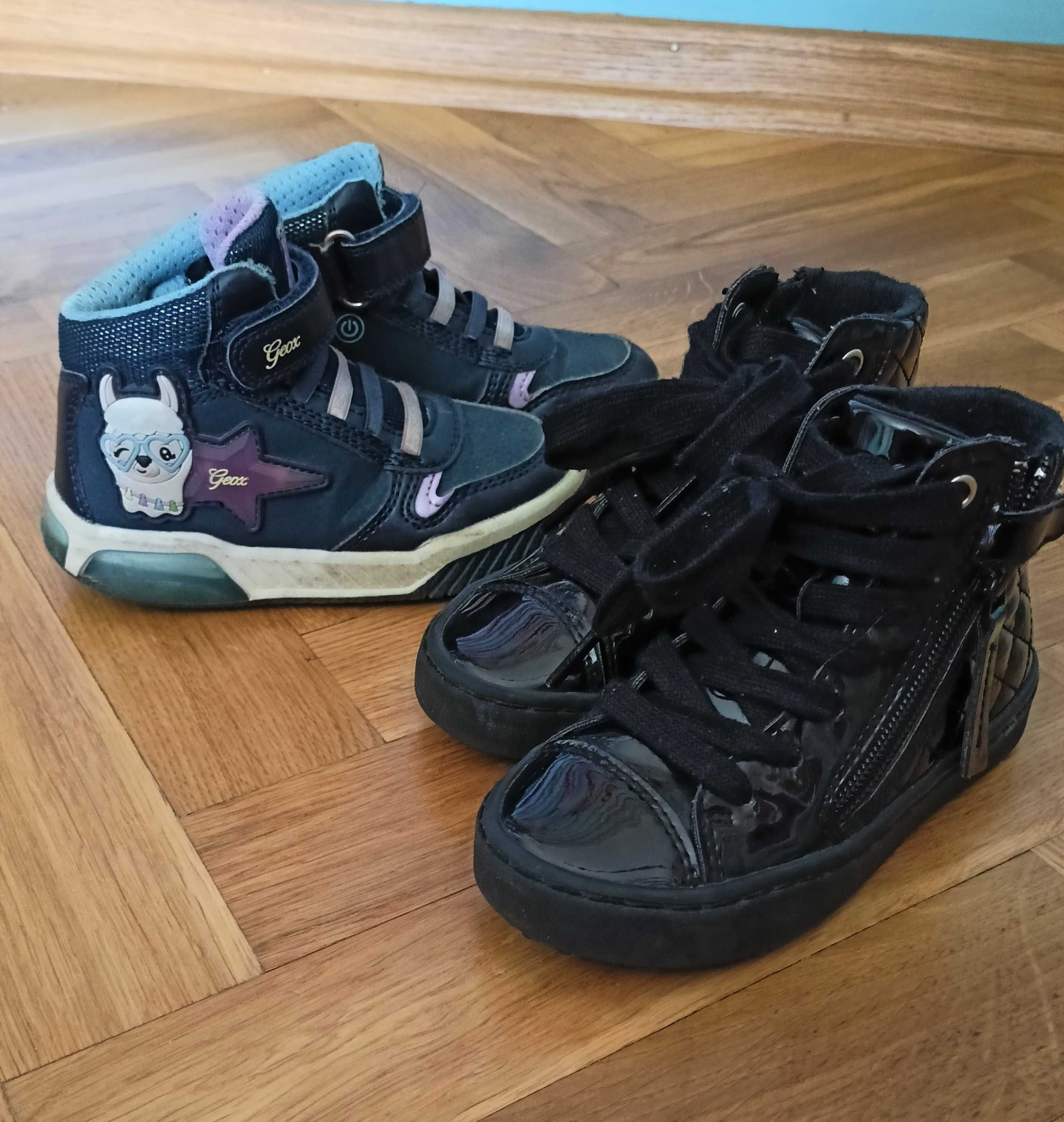 zestaw - 2 pary butów świecące GEOX trzewiki / sneakersy