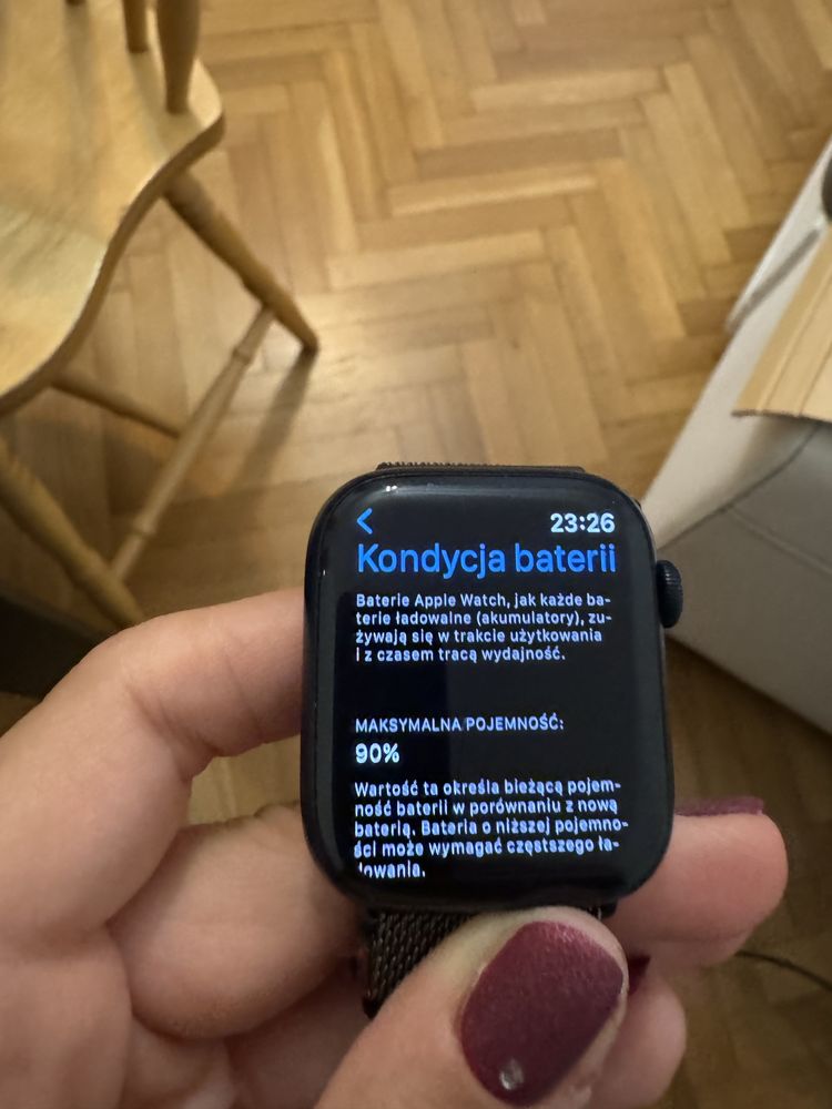 Apple watch 7 z możliwością esim i dwoma paskami