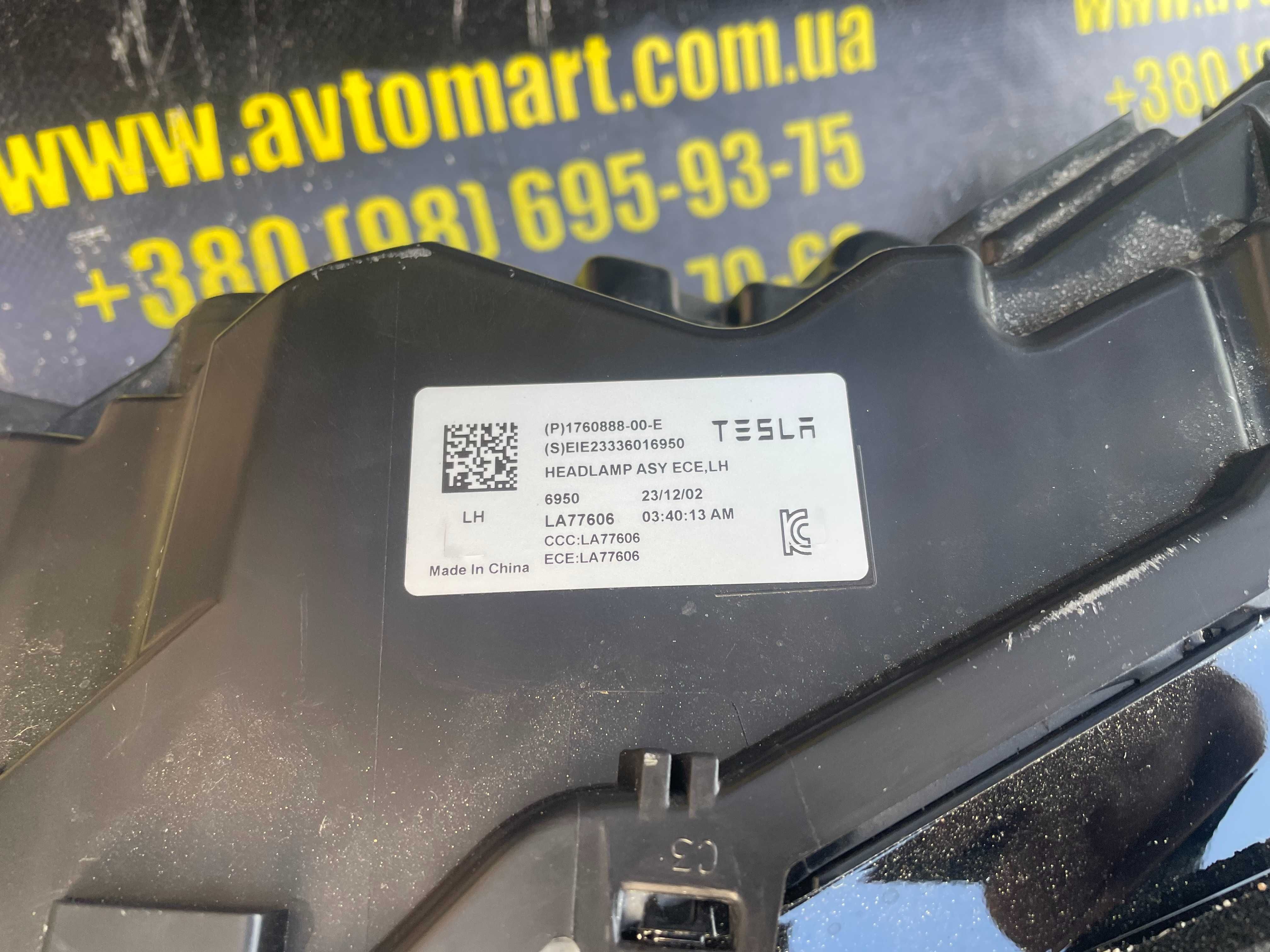 TESLA 3 Фара ліва євро TESLA m3 Highland 24- оригінал 1760888-00-e