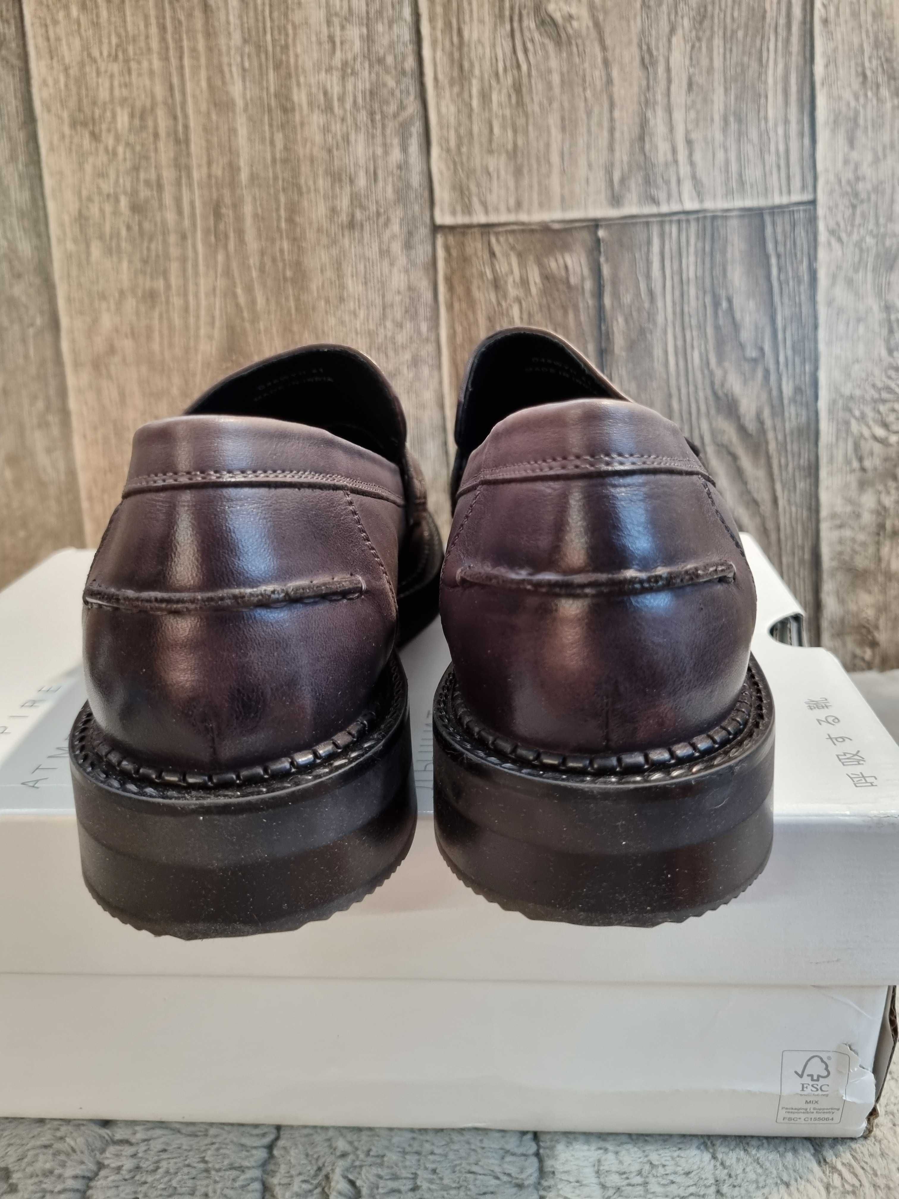 Brązowe mokasyny Geox Serilda, 41