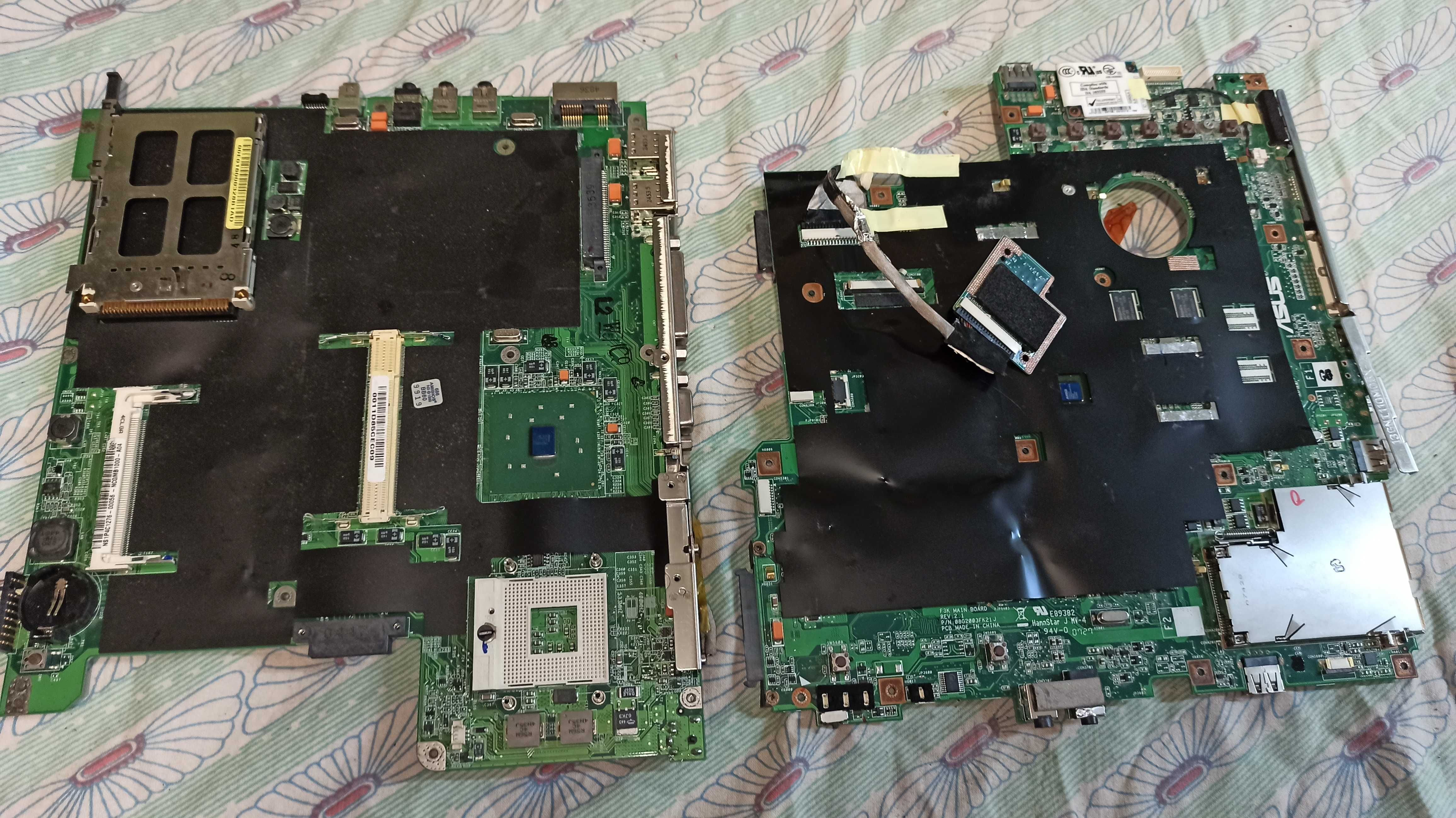 Материнские платы для ноутбуков Asus 2 штуки