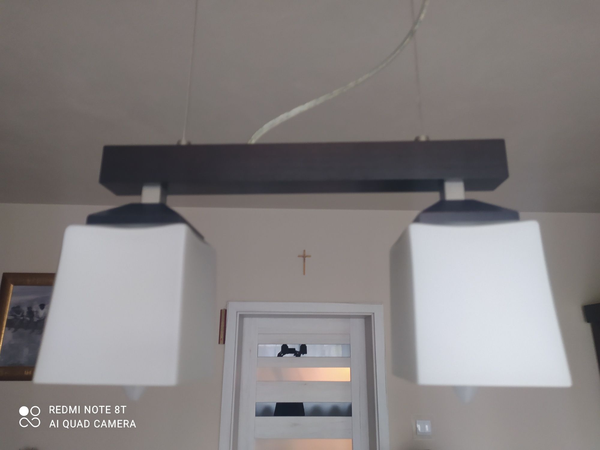 Komplet żyrandol i 2 lampki nocne