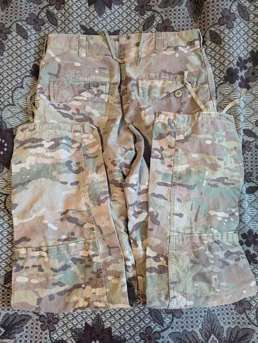 Вогнестійкі штани US Army Combat Uniform Multicam розмір Small Long