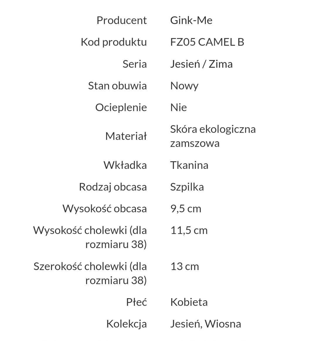 Botki na obcasie