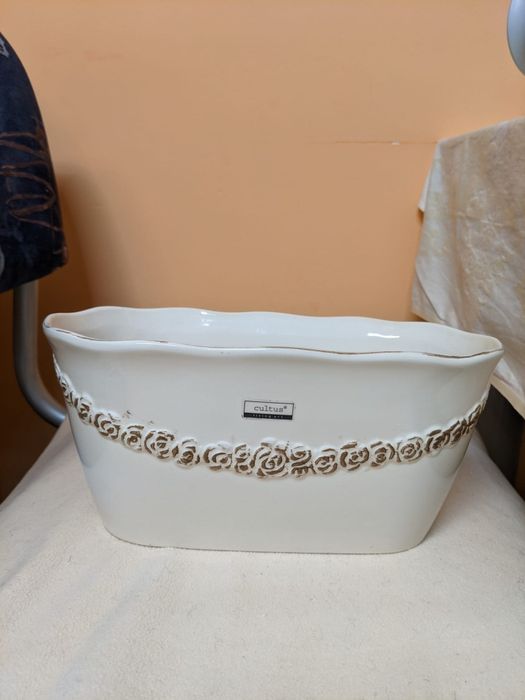 Oferta od 22.10 do 28.10 Doniczka bliźniak. Cultus. Porcelana..