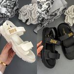 Босоніжки Dior Sandals білі та чорні