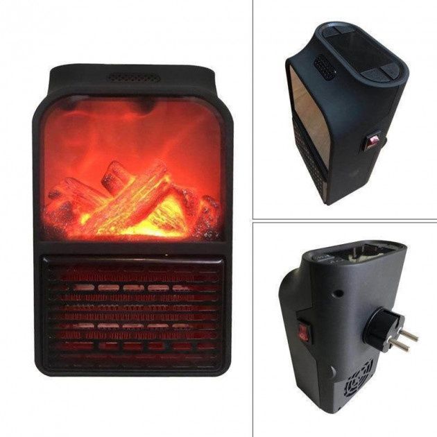 Портативний обігрівач Flame Heater 900 Вт, тепловий вентилятор, обігрі