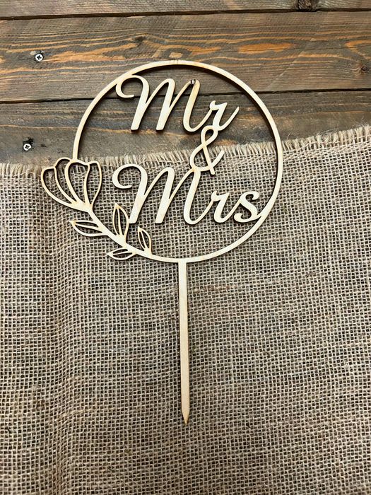 Topper na tort Mr&Mrs