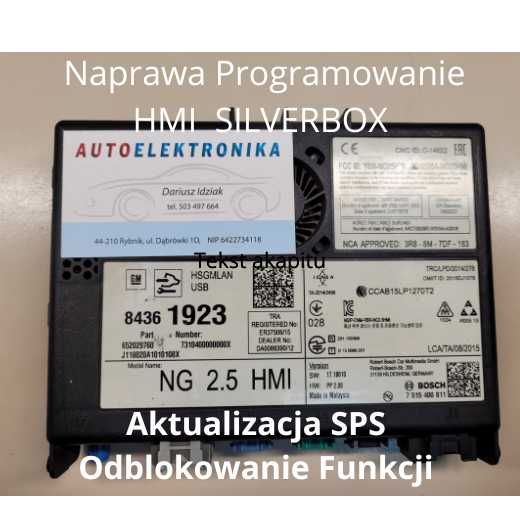 Opel Insignia Astra K Android Auto Kamera naprawa kodowanie HMI 2.5