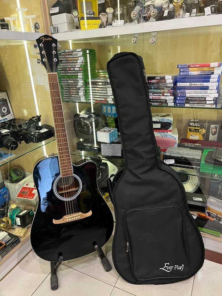 FENDER FA-125CE BLK gitara elektroakustyczna, pokrowiec/Komis Krzysiek
