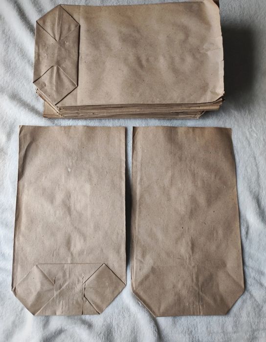 Torby papierowe 22 szt. Średnio duże. Vintage, boho