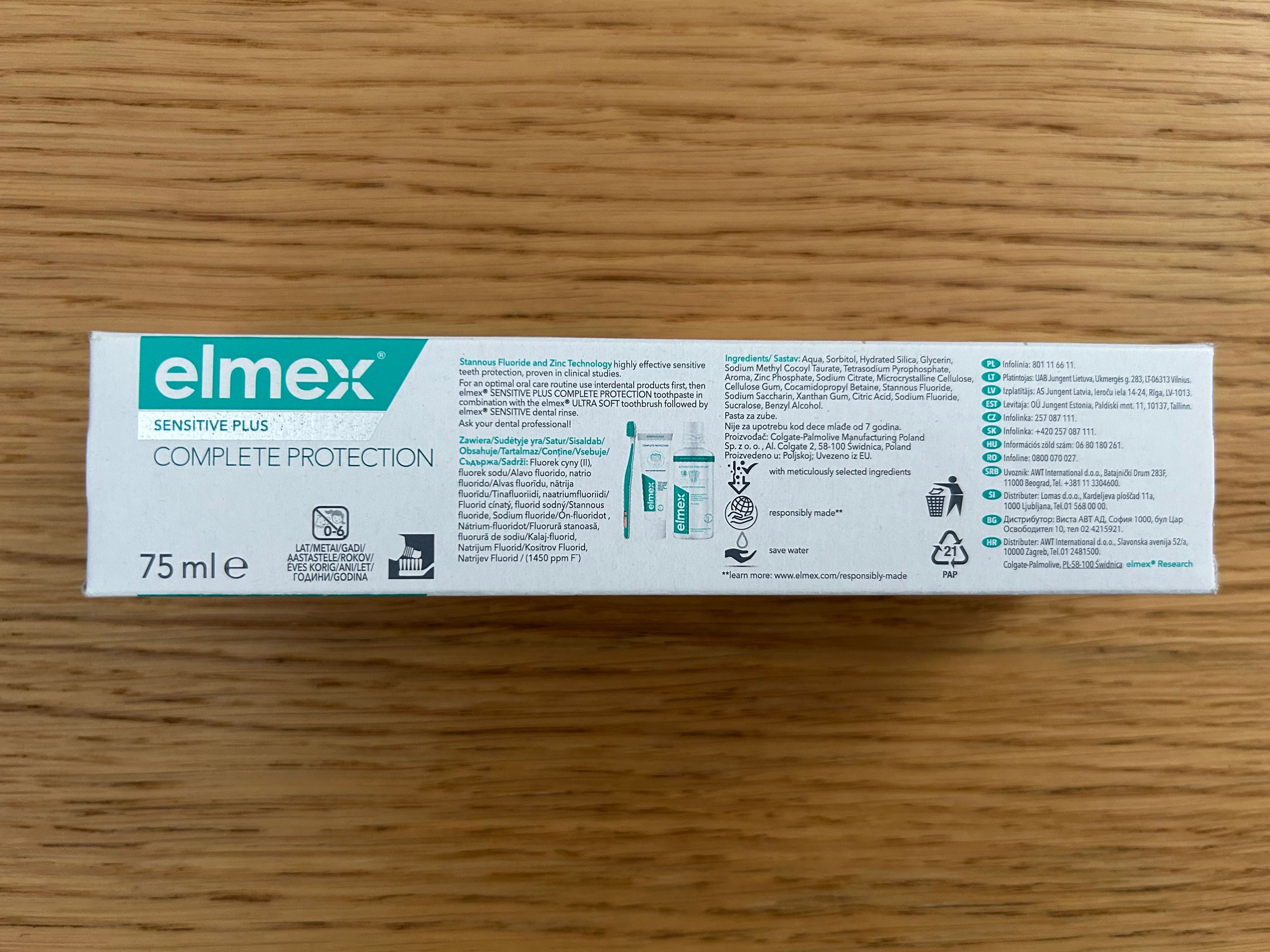 Elmex Sensitive Plus Complete Protection pasta do zębów 75ml