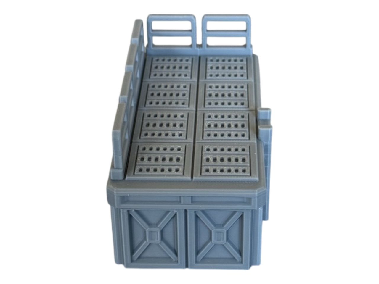 Platforma z drabiną (prawy róg), model do gier bitewnych, druk 3D