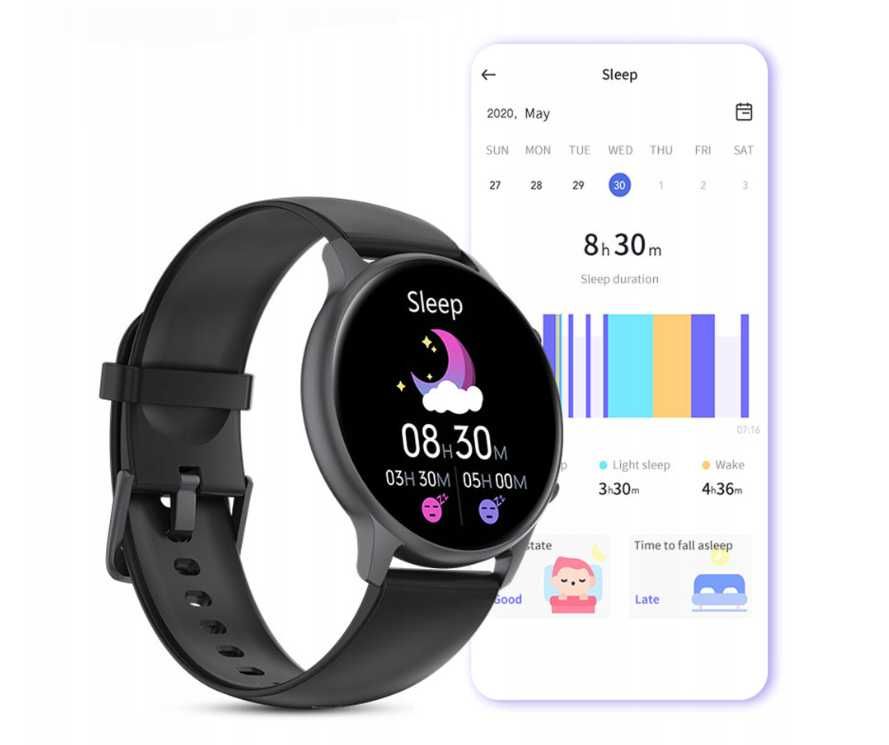 NOWY Smartwatch PREZENT na święta męski Smart Watch czarny WODOODPORNY