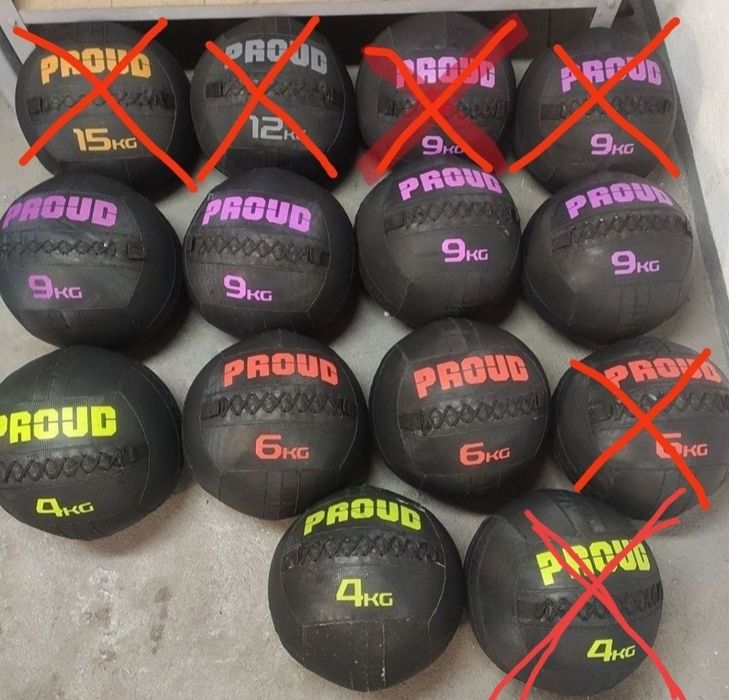 PROUD zestaw piłek wallball medball piłek lekarskich do HYROX CROSSFIT