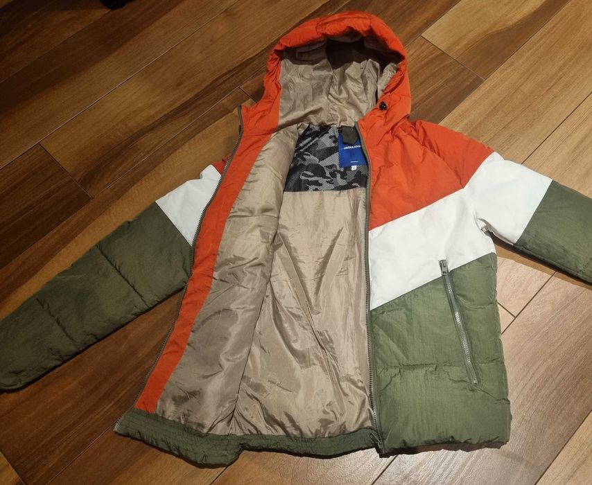 Kurtka zimowa 158/164 S JACK & JONES puch syntetyczny nie zbija się