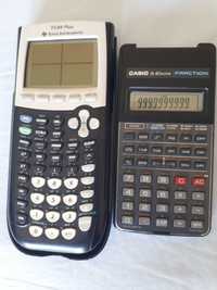calculadora grafica escolar “TEXAS” +
 calcl CASIO fx-82super FRACTION