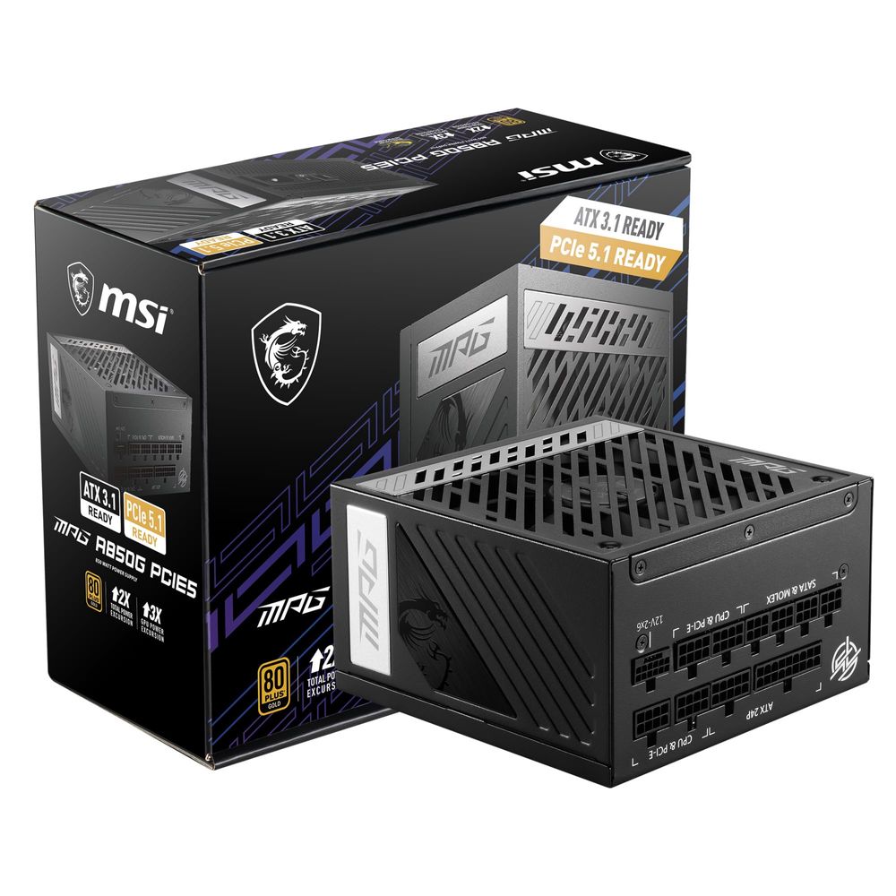 Zasilacz MSI MPG 850W – moc, stabilność i gotowość na wszystko