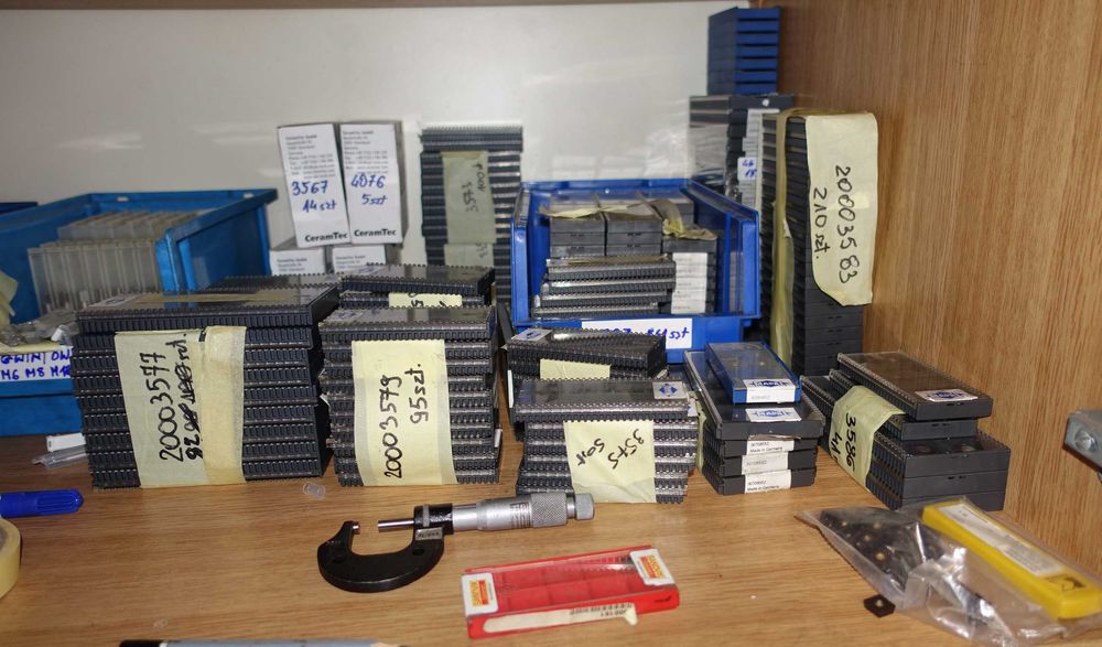 Płytki węglik 1zł/szt mix 2000 szt toczenie i frez 10kg MAPAL