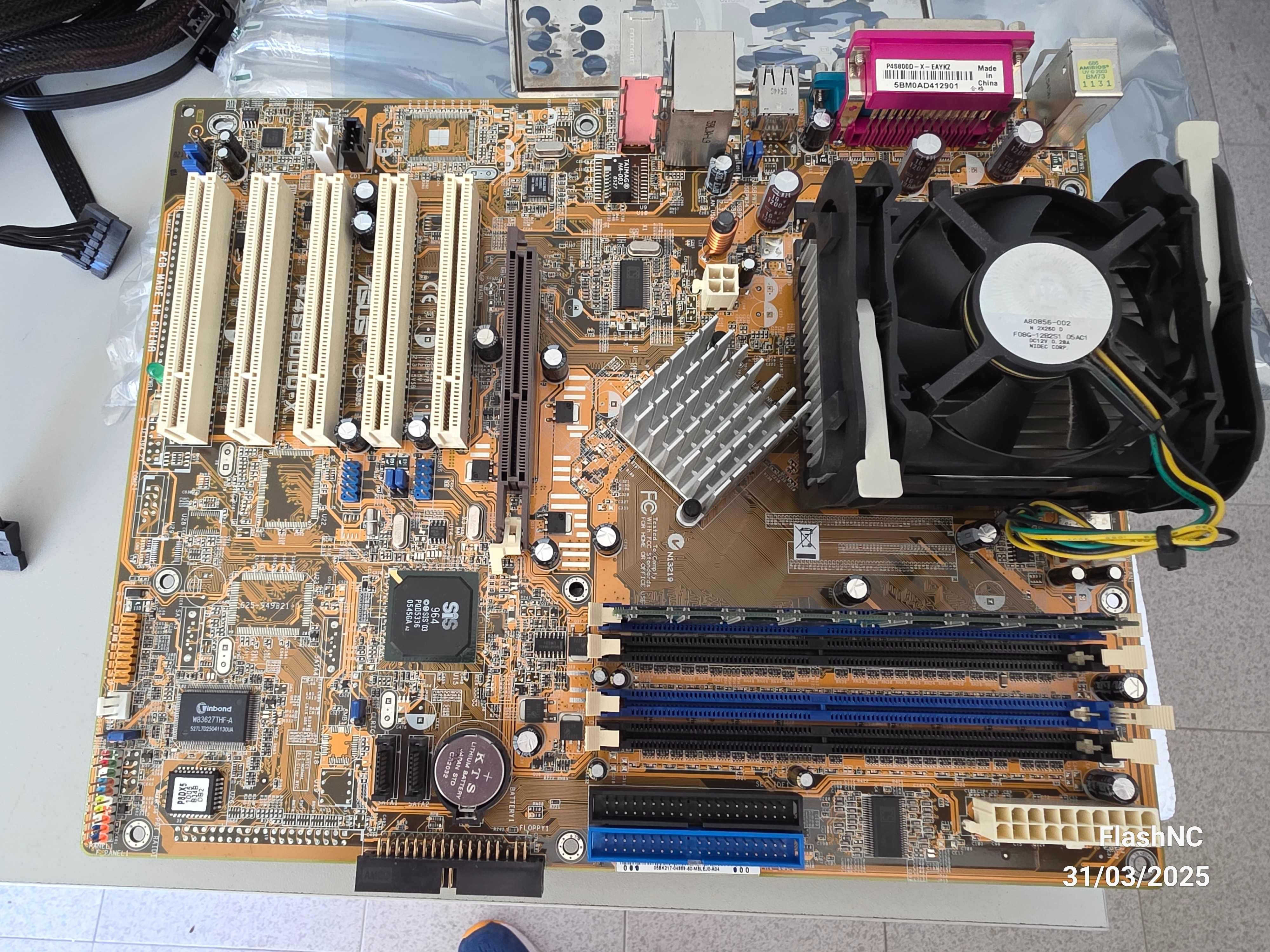 Motherboard Placa principal PC vários modelos c/CPU e Memoria Incluída