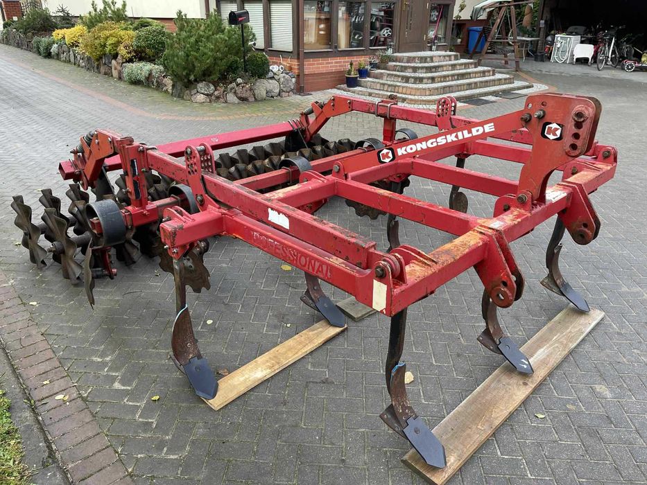 Agregat Ścierniskowy Bezorkowy Uprawowy Kongskilde 3m wał Twin Disc