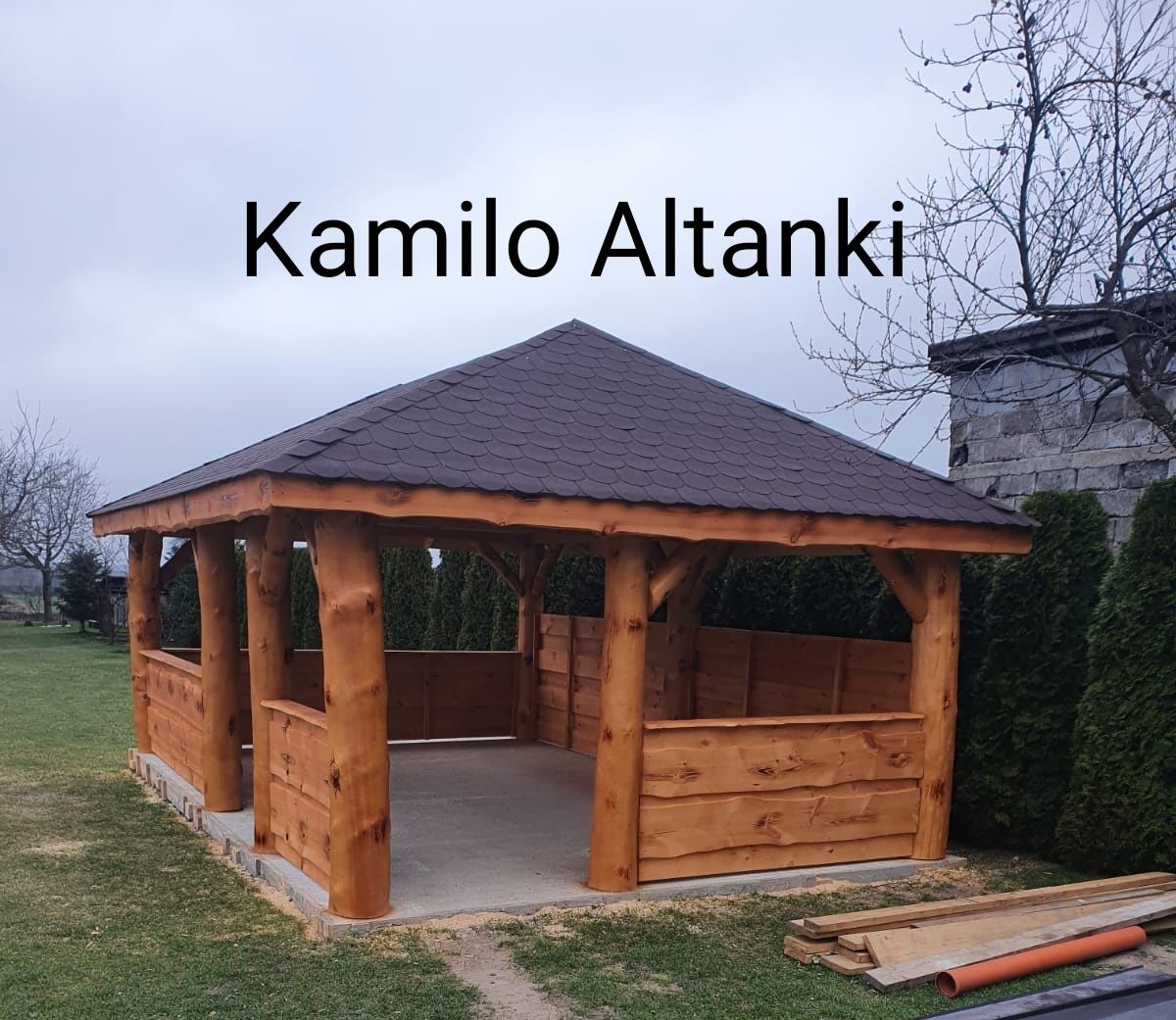 Altanka Ogrodowa na grubym balu