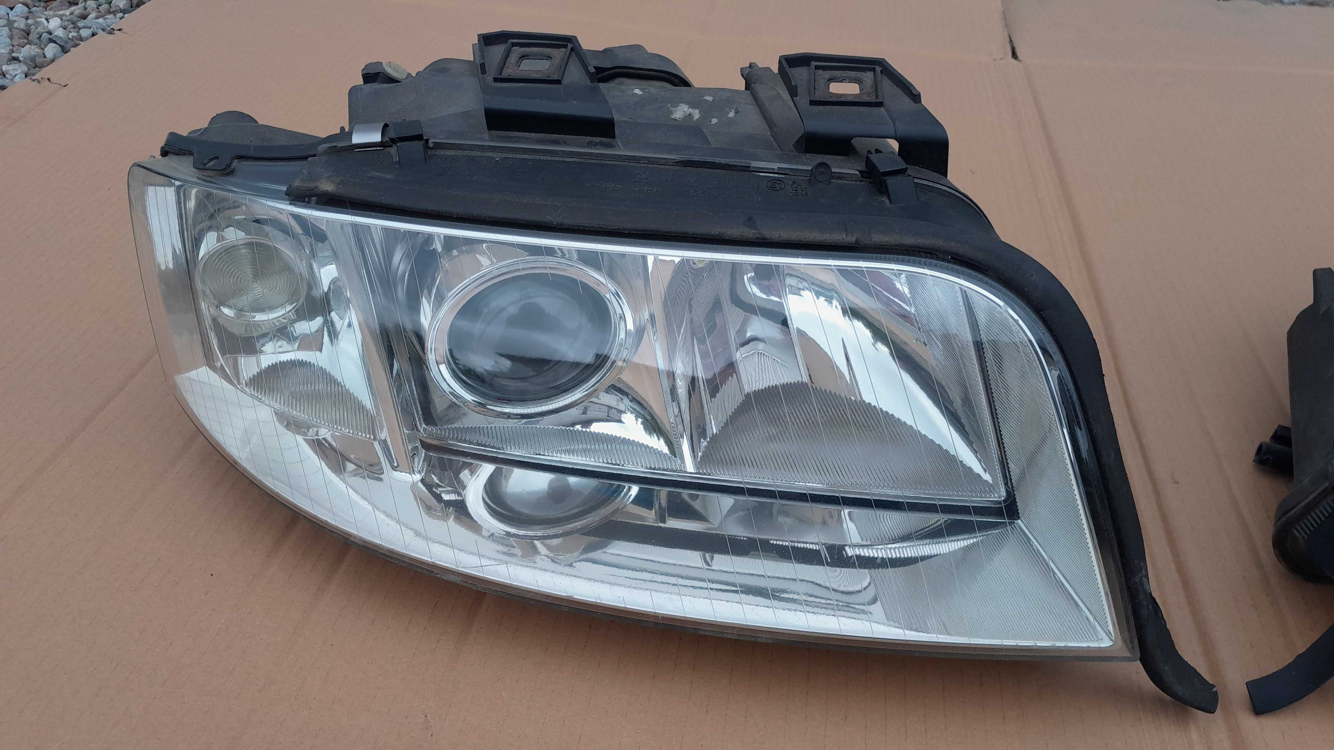Lampy przednie reflektory przód lewa + prawa Bi-xenon AUDI A6 C5 LIFT