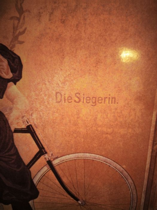 Placa publicitária antiga da bicicleta Opel