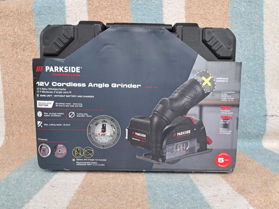 PARKSIDE Болгарка міні кутова відрізна акумуляторна